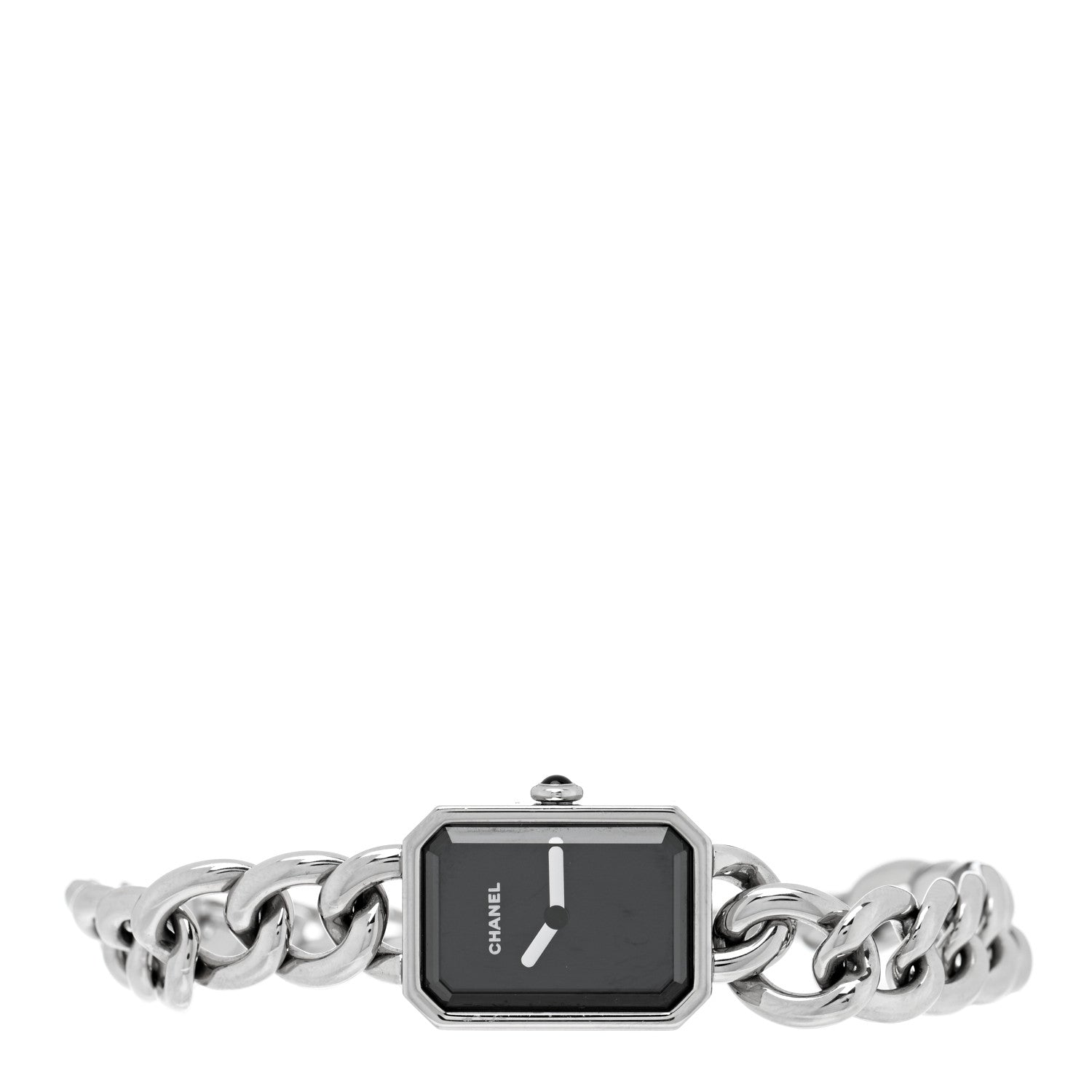 Chanel Stainless Steel 16mm Chain Premiere Quartz Watch Black 2 of 5