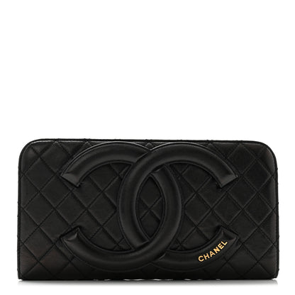 Chanel Lambskin Quilted Coco Midnight Clutch  Black 1 of 10