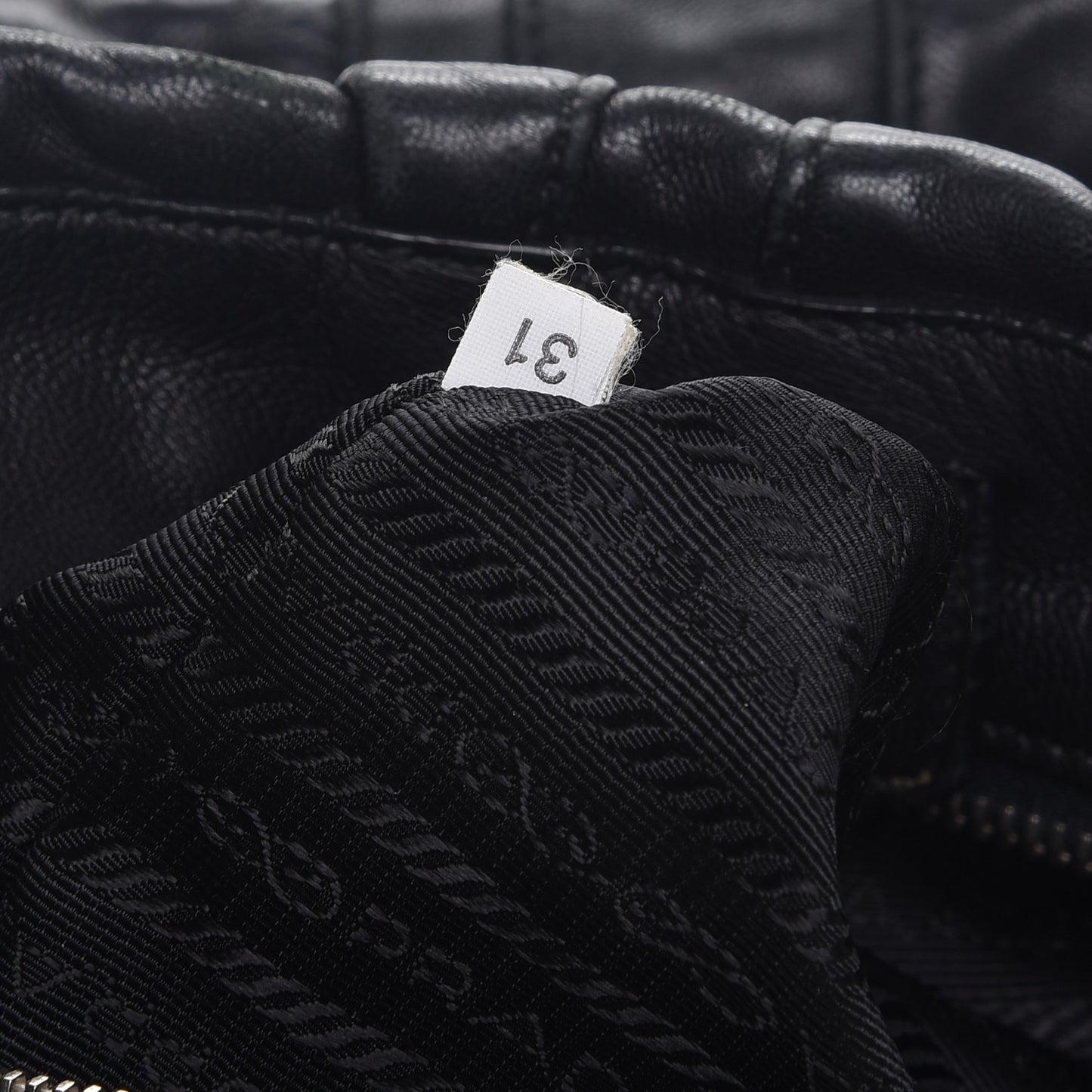 Nappa Mordore Stripes Bag Nero Black