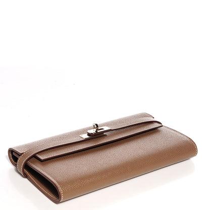 Hermes Epsom Kelly Longue Wallet Etoupe 4 of 12