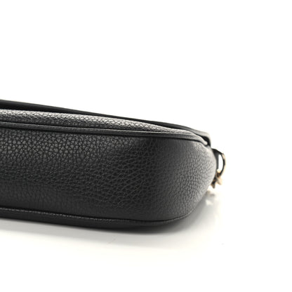 Gucci Pebbled Calfskin Medium Soho Flap Crossbody Black 9 of 9