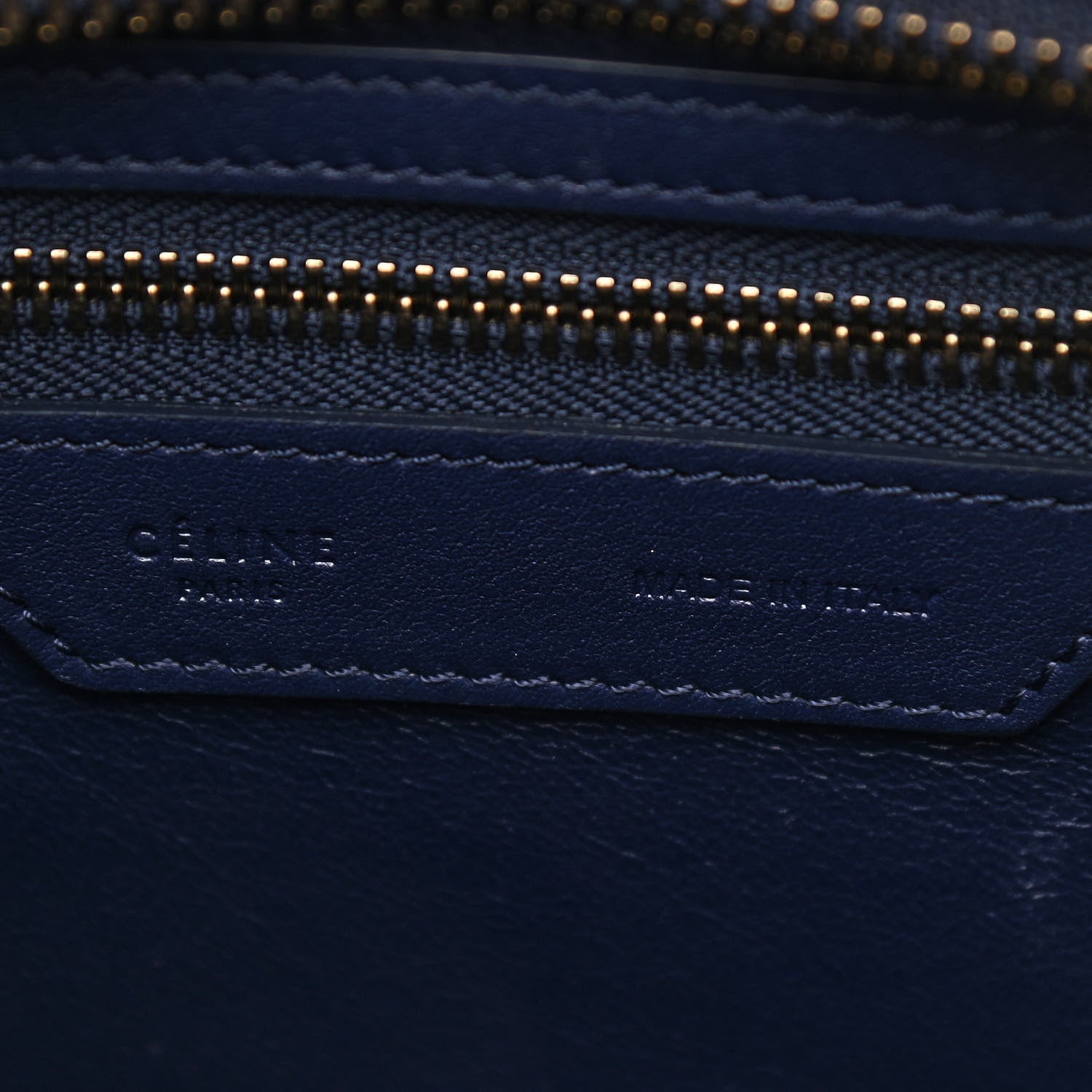 Celine Smooth Calfskin Micro Luggage Ink 8 of 10