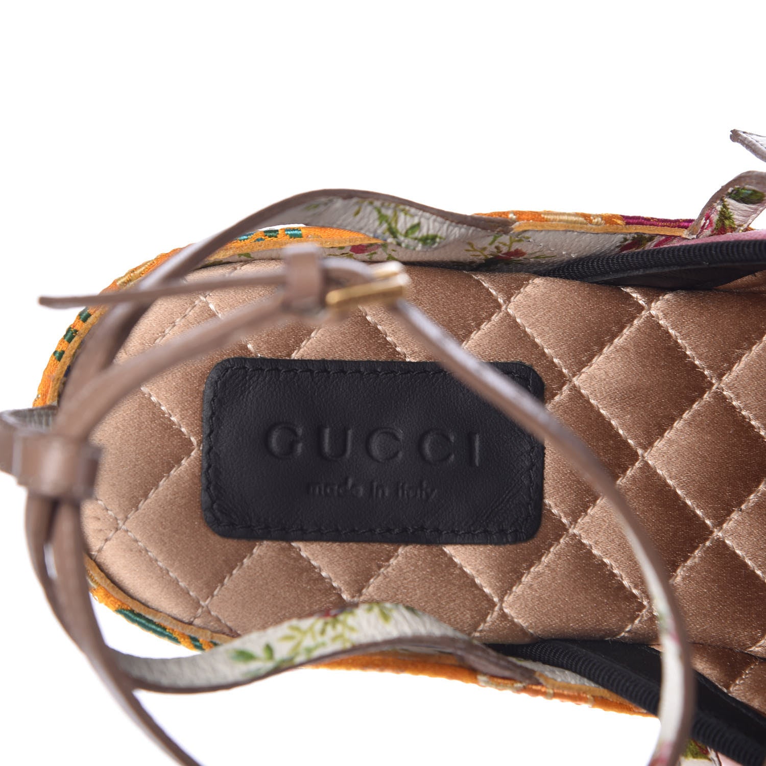 Gucci Velvet Silk Embellished Platform Detachable Slide 37 Tibet Red 13 of 18