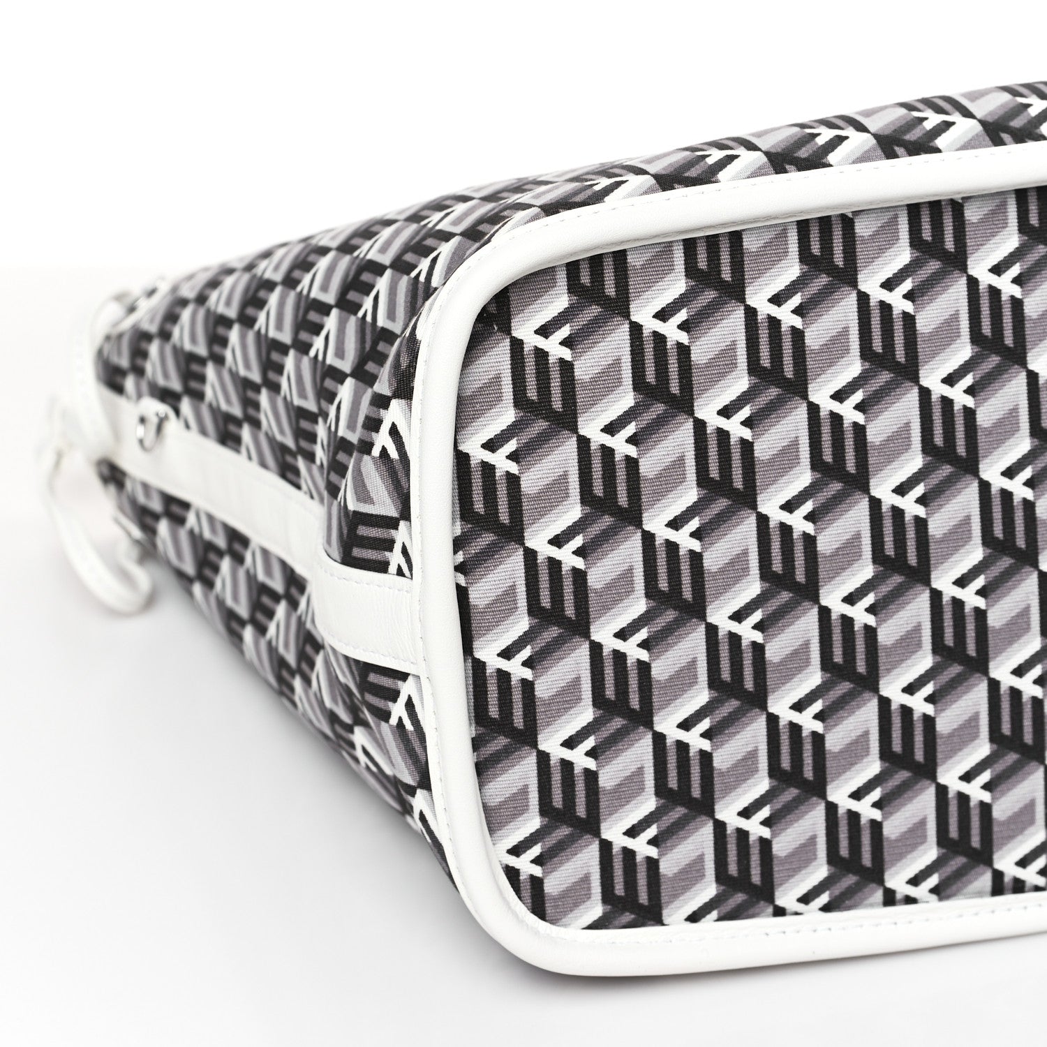 MCM Visetos Medium Liz Reversible Shopper Tote White 11 of 13