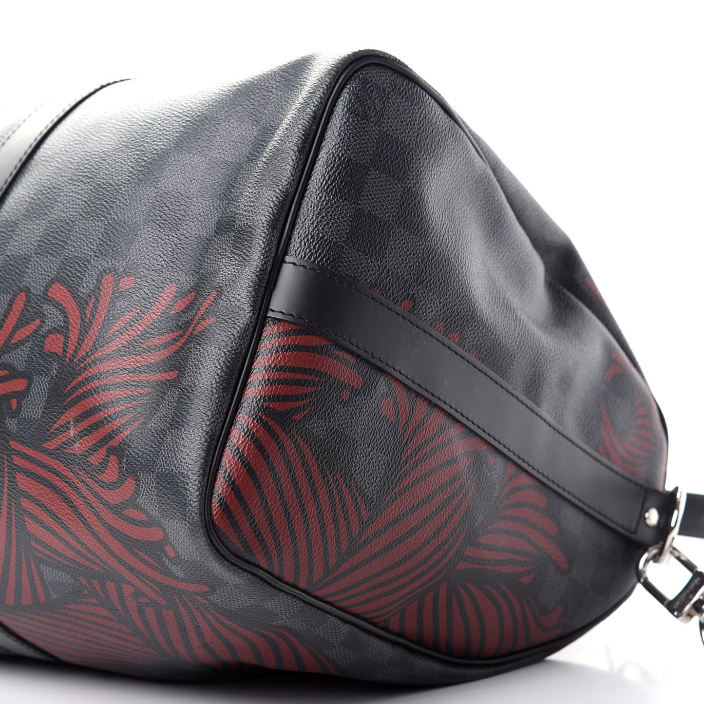 Damier Graphite Rope Keepall Bandouliere 45 Red