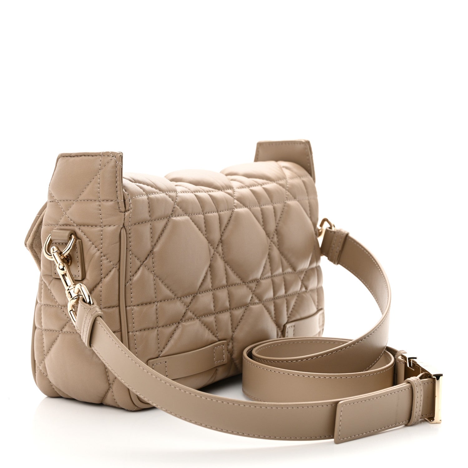 Christian Dior Calfskin Macrocannage Small Diorcamp Messenger Sand 3 of 12