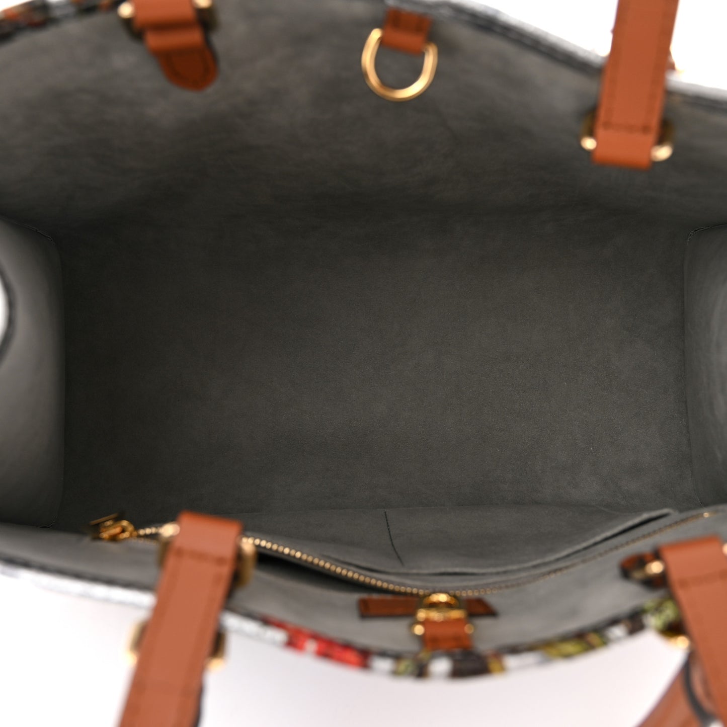 Metallic Monogram LV Garden OnTheGo MM Silver