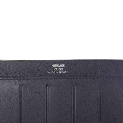 Hermes Swift Citizen Twill Long Combined Wallet Bleu Indigo 6 of 10