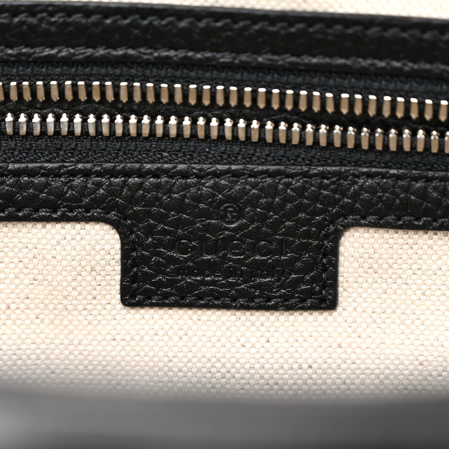 Gucci Piuma Calfskin Jumbo GG Embossed Medium Messenger Bag Black 6 of 9