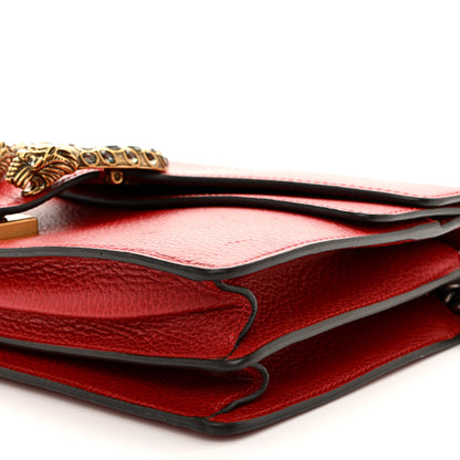 Gucci Dollar Calfskin Swarovski Crystal Small Dionysus Shoulder Bag Hibiscus Red 11 of 16