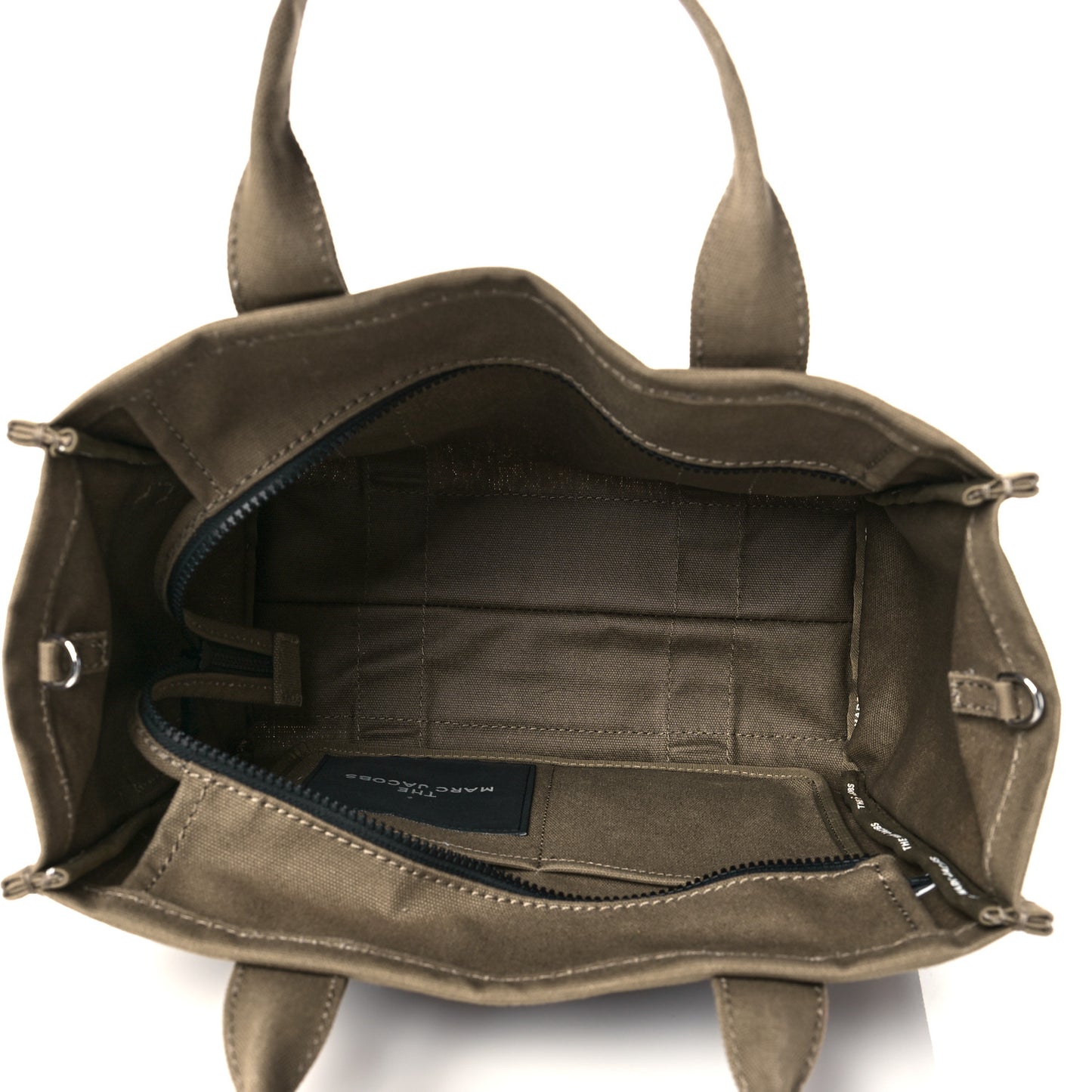 Cotton Canvas Medium The Traveler Tote Bag Slate Green
