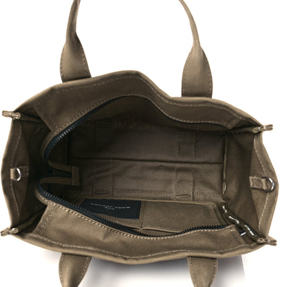Marc Jacobs Cotton Canvas Medium The Traveler Tote Bag Slate Green 4 of 8