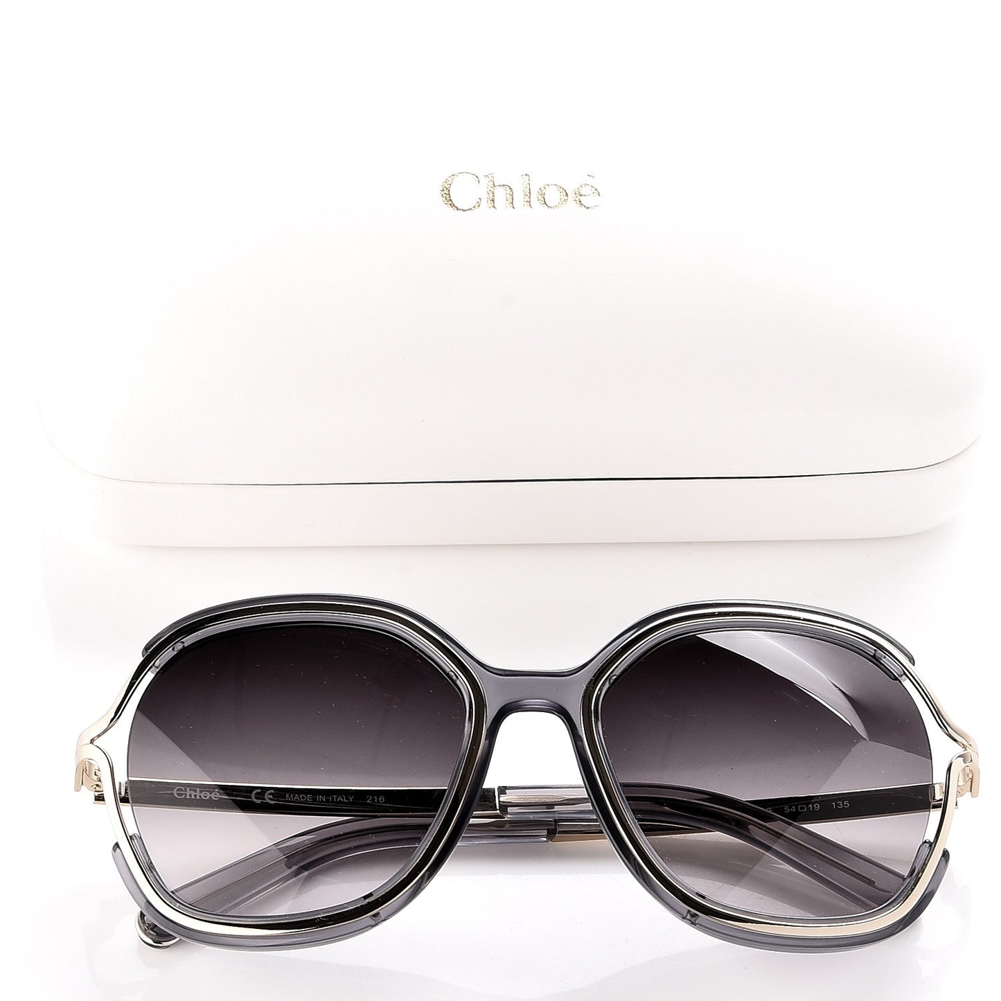 Jayme Oversized Round Sunglasses CE689S Dark Grey