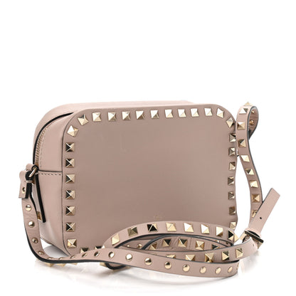 Valentino Garavani Calfskin Rockstud Camera Crossbody Bag Poudre 2 of 9