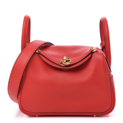 Hermes Swift Mini Lindy 20 Rouge De Coeur 1 of 9