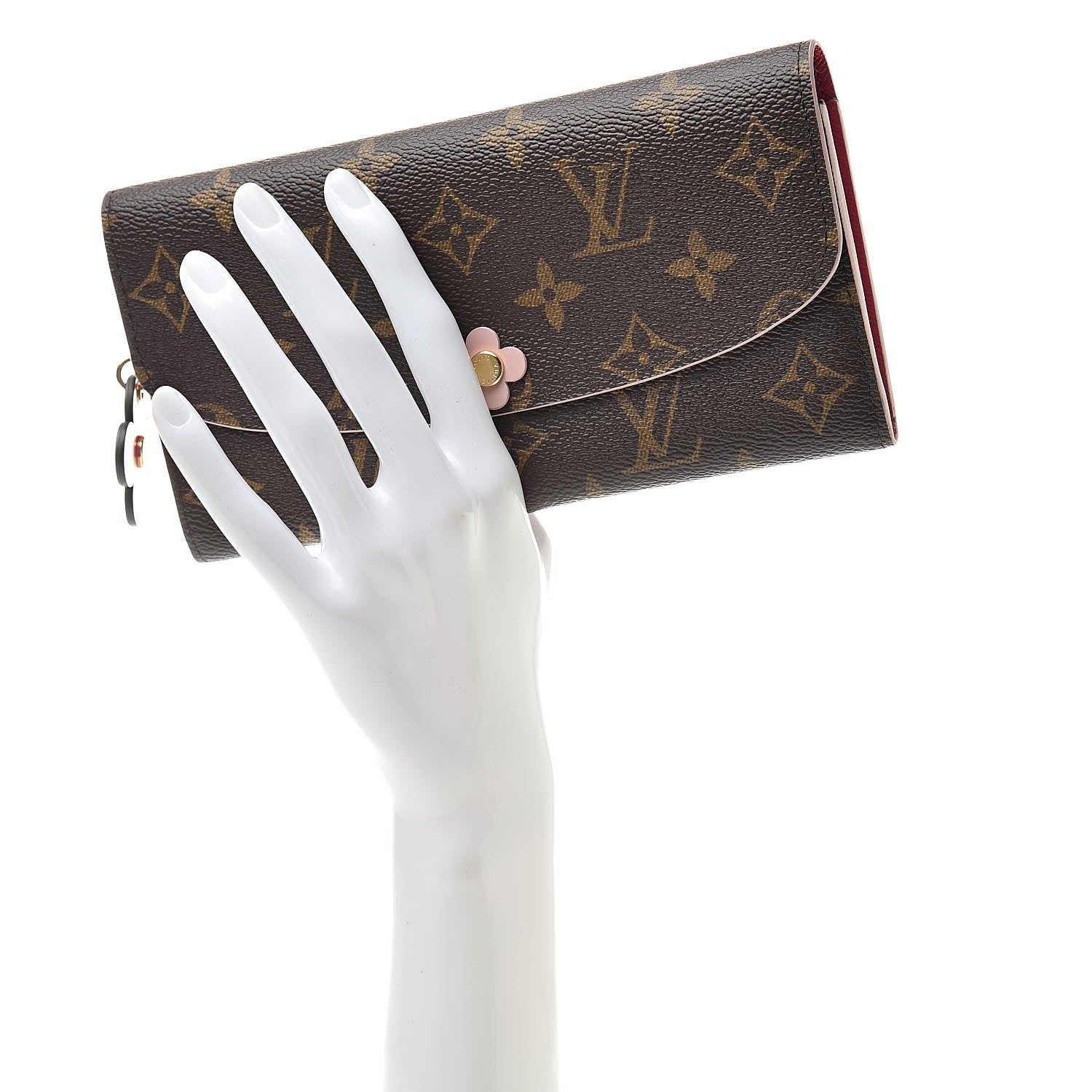 Louis Vuitton Monogram Bloom Flower Emilie Wallet 2 of 7