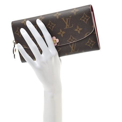 Louis Vuitton Monogram Bloom Flower Emilie Wallet 2 of 7
