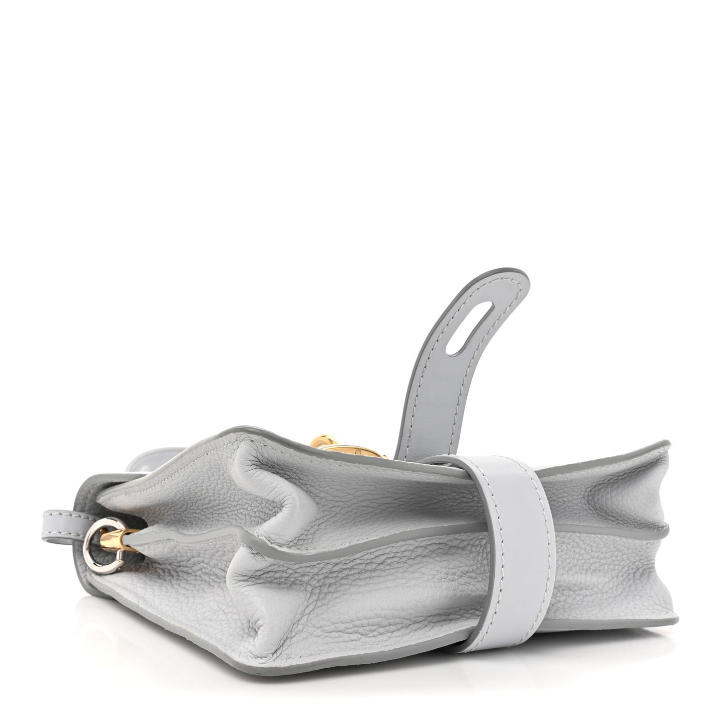 Grained Calfskin Small Aby Day Shoulder Bag Light Cloud