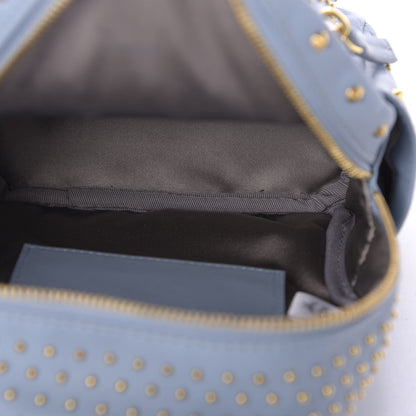 MCM Calfskin Studded Stark X-Mini Bebe Boo Backpack Sky Blue 5 of 7