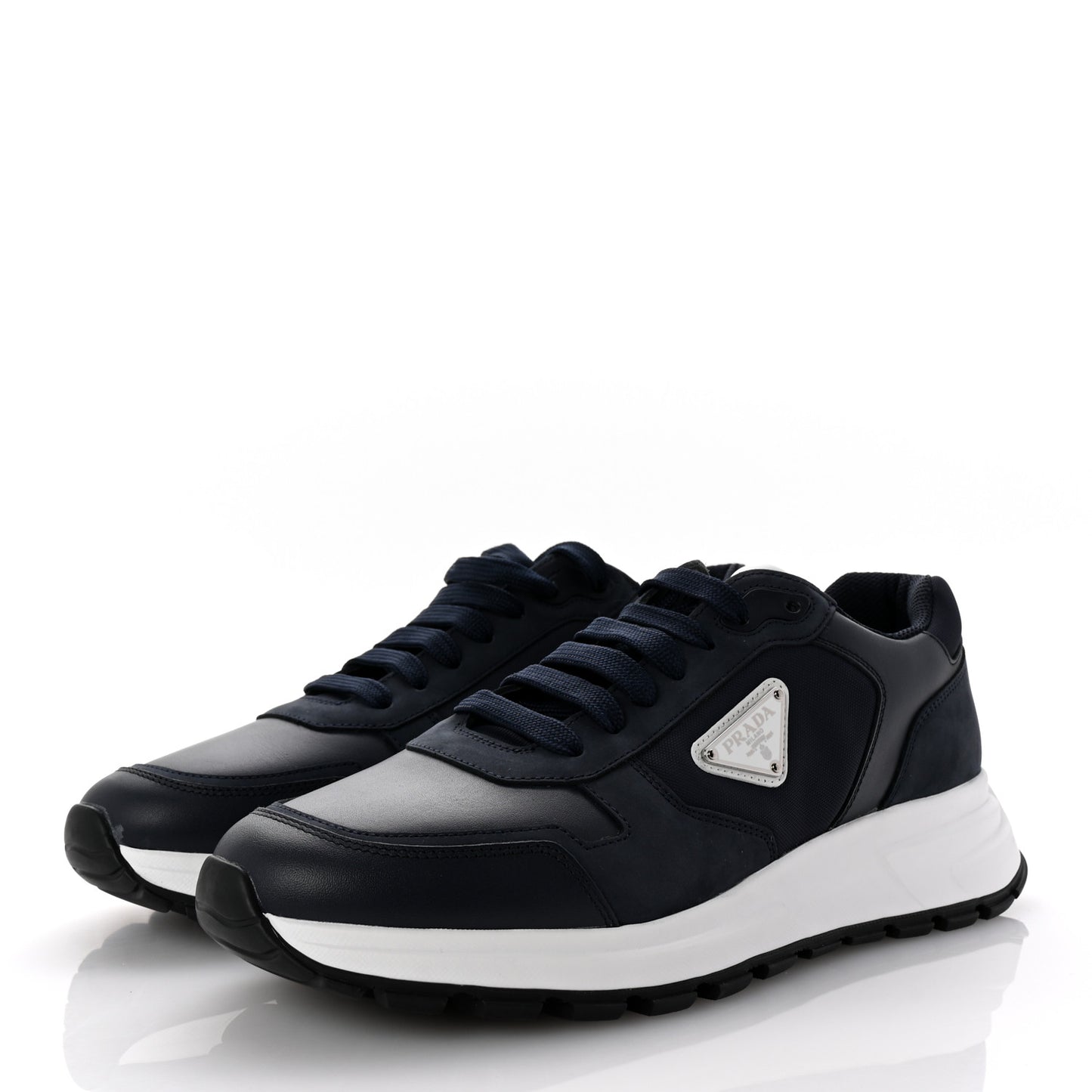 Rois Nylon Triangle Logo Mens Low Top Sneakers 8.5 Bluette