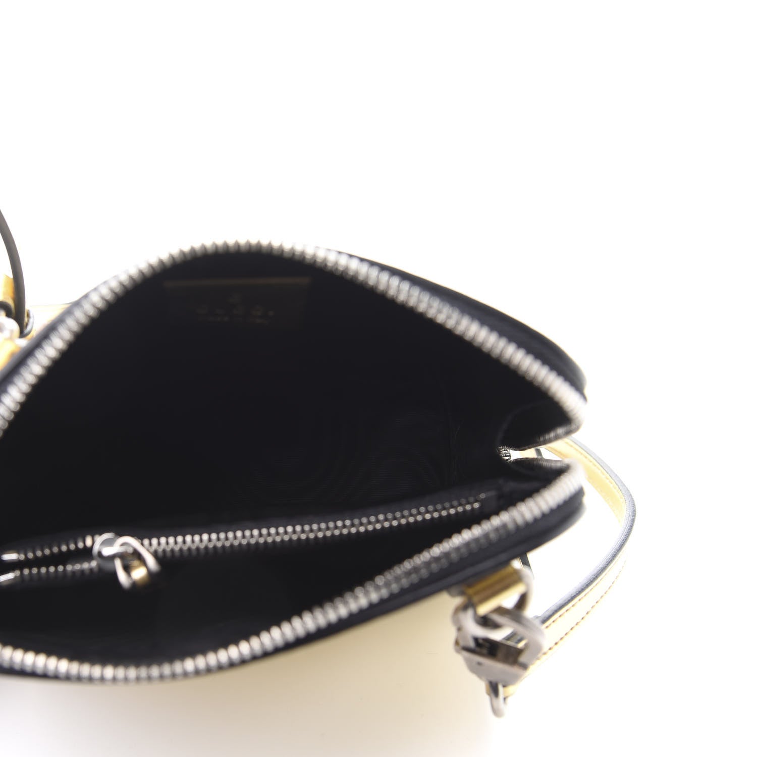 Gucci X SEGA Calfskin GUCCY Stars Mini Dome Shoulder Bag Gold 6 of 13