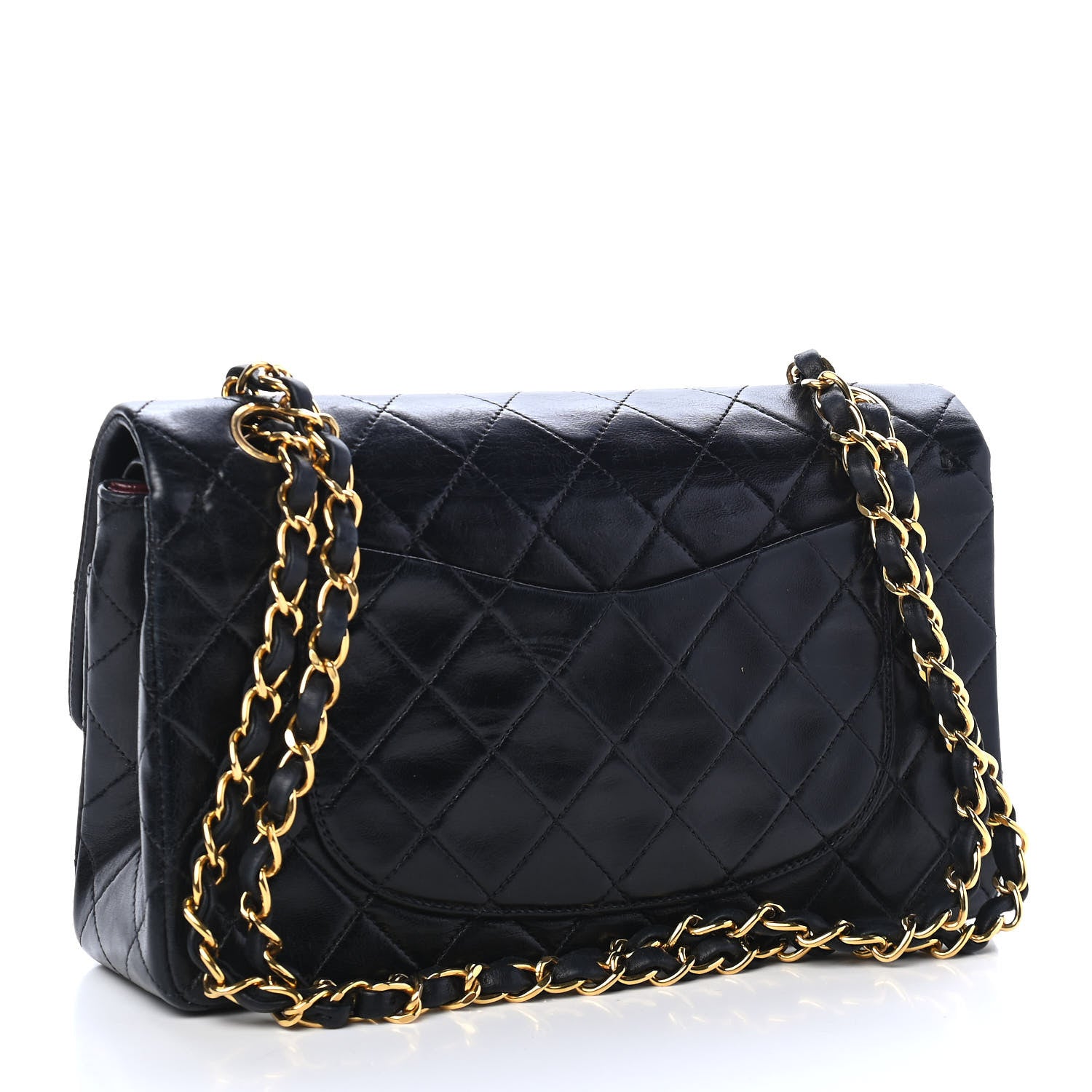 Chanel Lambskin Quilted Small Double Flap Black 3 of 11