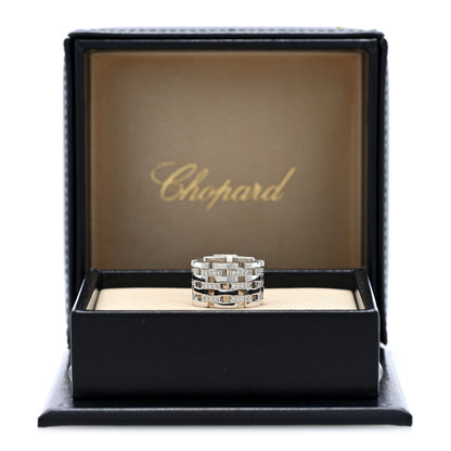 Chopard 18K White Gold Diamond Les Chaines Ring 50 5.5 5 of 5