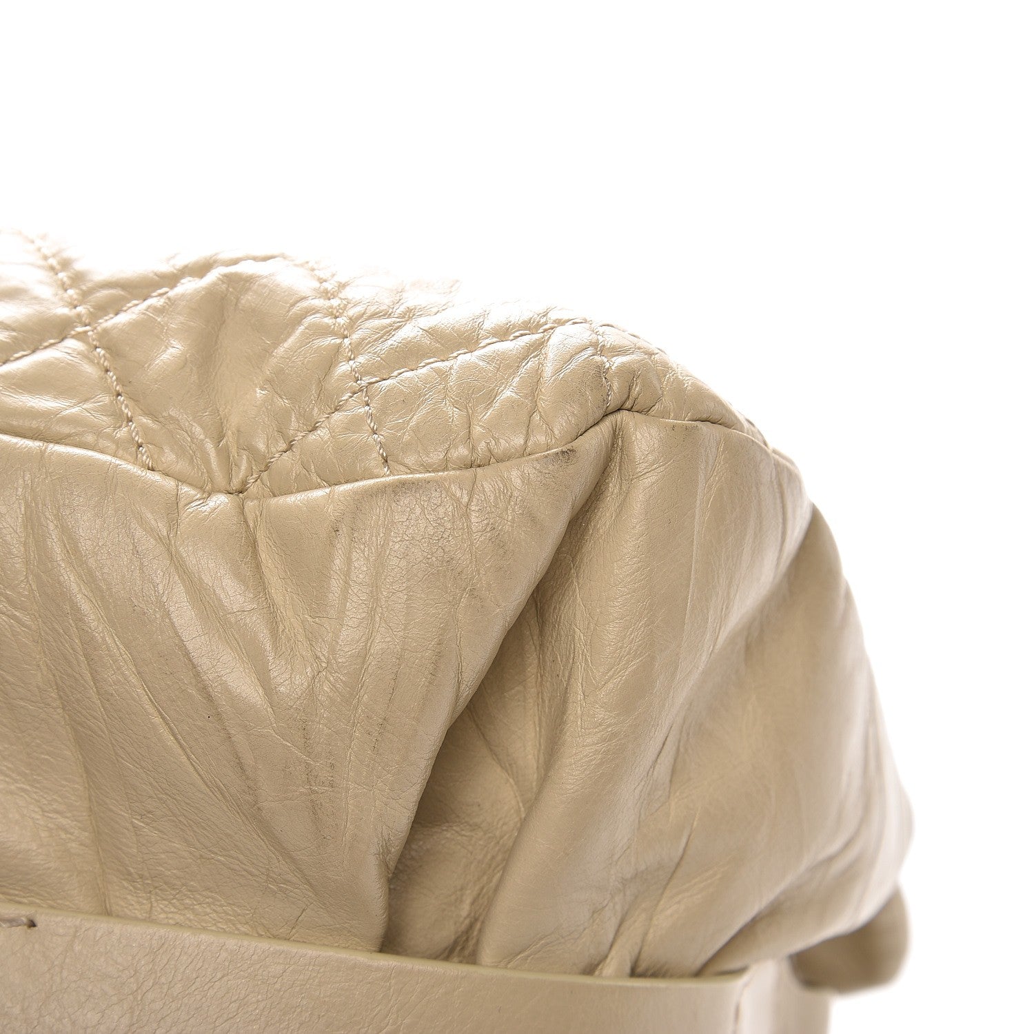 Chanel Glazed Calfskin Quilted Tote Light Beige 11 of 11