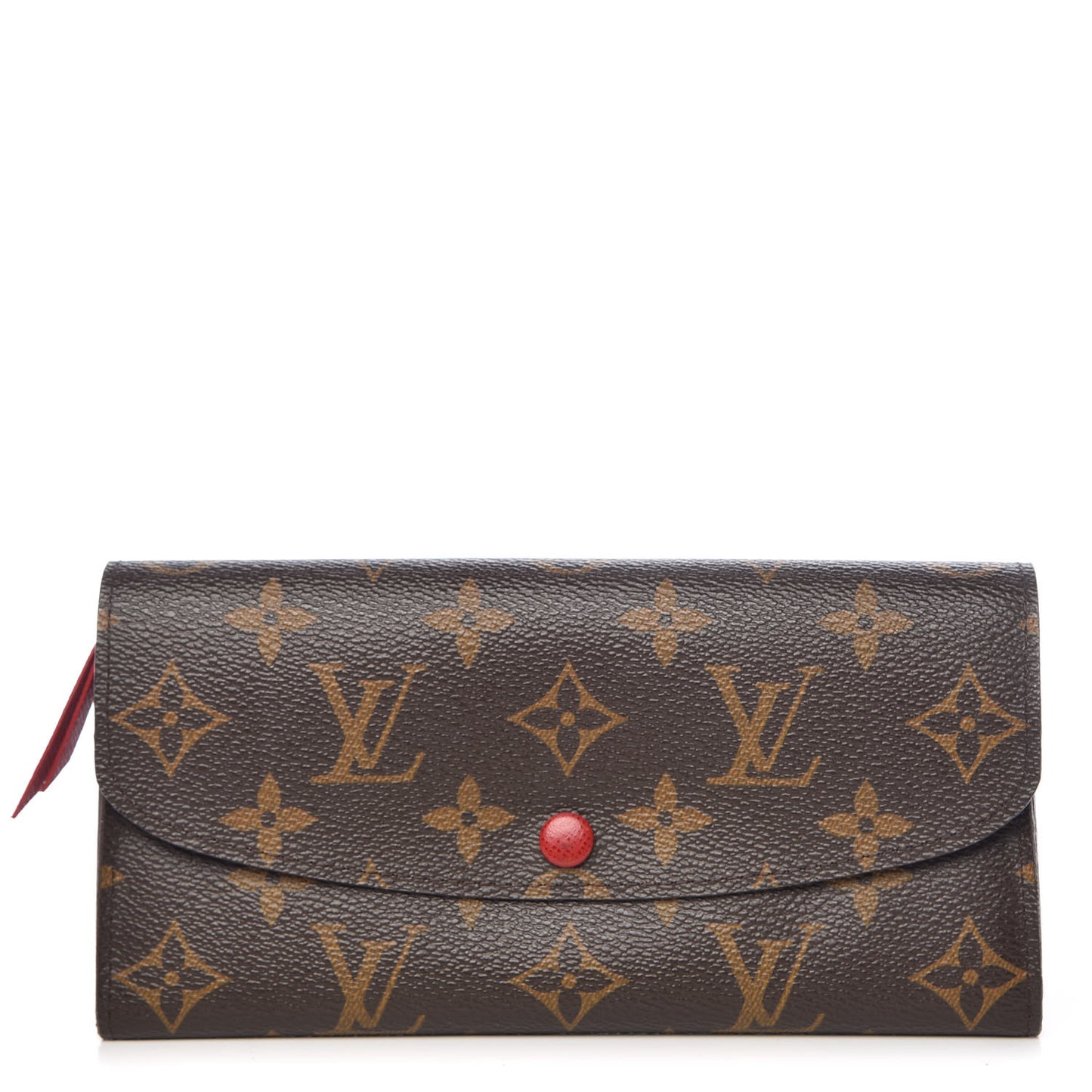 Monogram Emilie Wallet Red