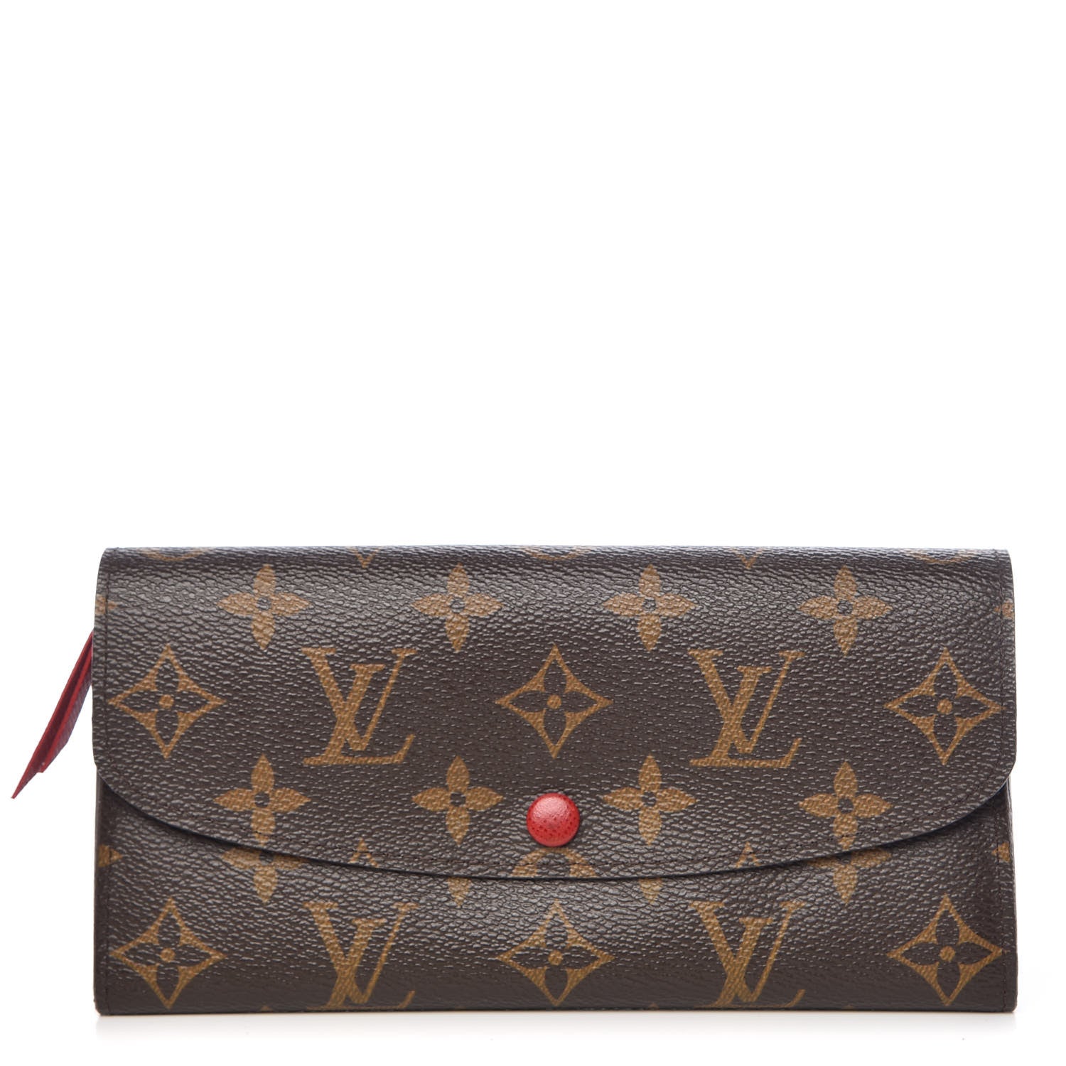 Louis Vuitton Monogram Emilie Wallet Red 1 of 9