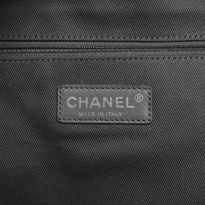Chanel Graffiti Printed Canvas Medium Backpack Black 6 of 10