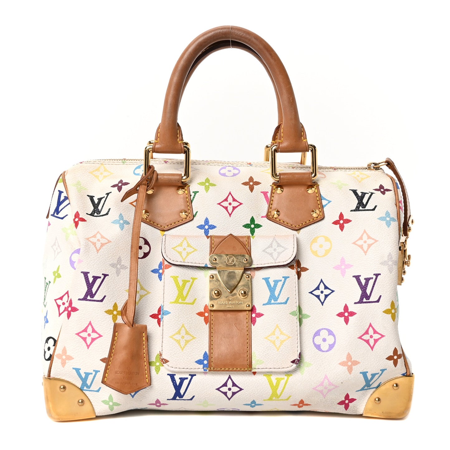 Monogram Multicolor Speedy 30 White