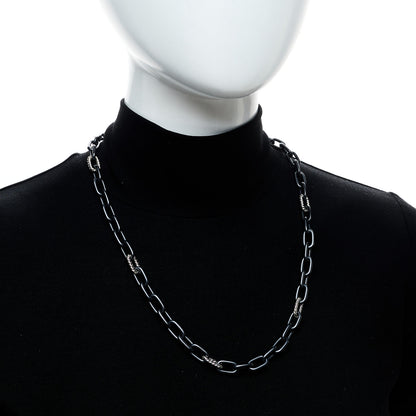 David Yurman Black Titanium Sterling Silver 8.5mm Madison Chain Necklace 2 of 5
