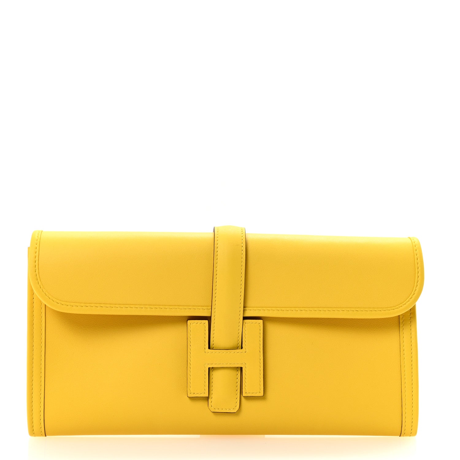 Hermes Swift Verso Jige Elan 29 Clutch Jaune De Naples Mauve Sylvestre 1 of 7