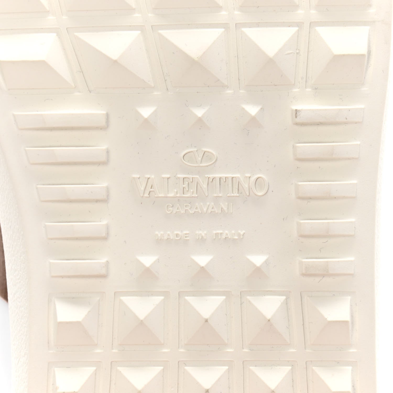 Valentino Garavani Calfskin Rockstud Open Sneakers 39.5 White Rose Gold 8 of 9