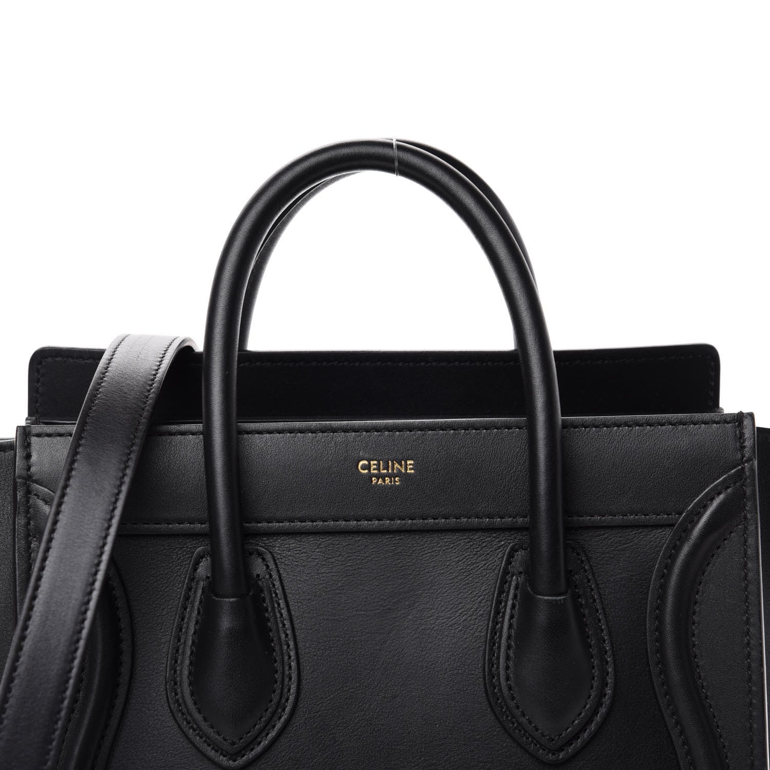 Celine Smooth Calfskin Nano Luggage Black 11 of 11