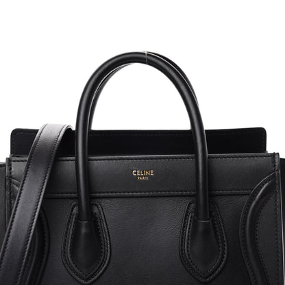 Celine Smooth Calfskin Nano Luggage Black 11 of 11