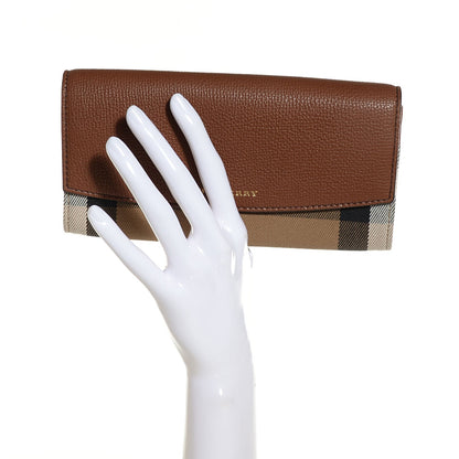 Burberry Calfskin House Check Continental Wallet 10 of 16