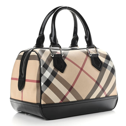 Burberry Nova Check Bowling Bag Black 3 of 10