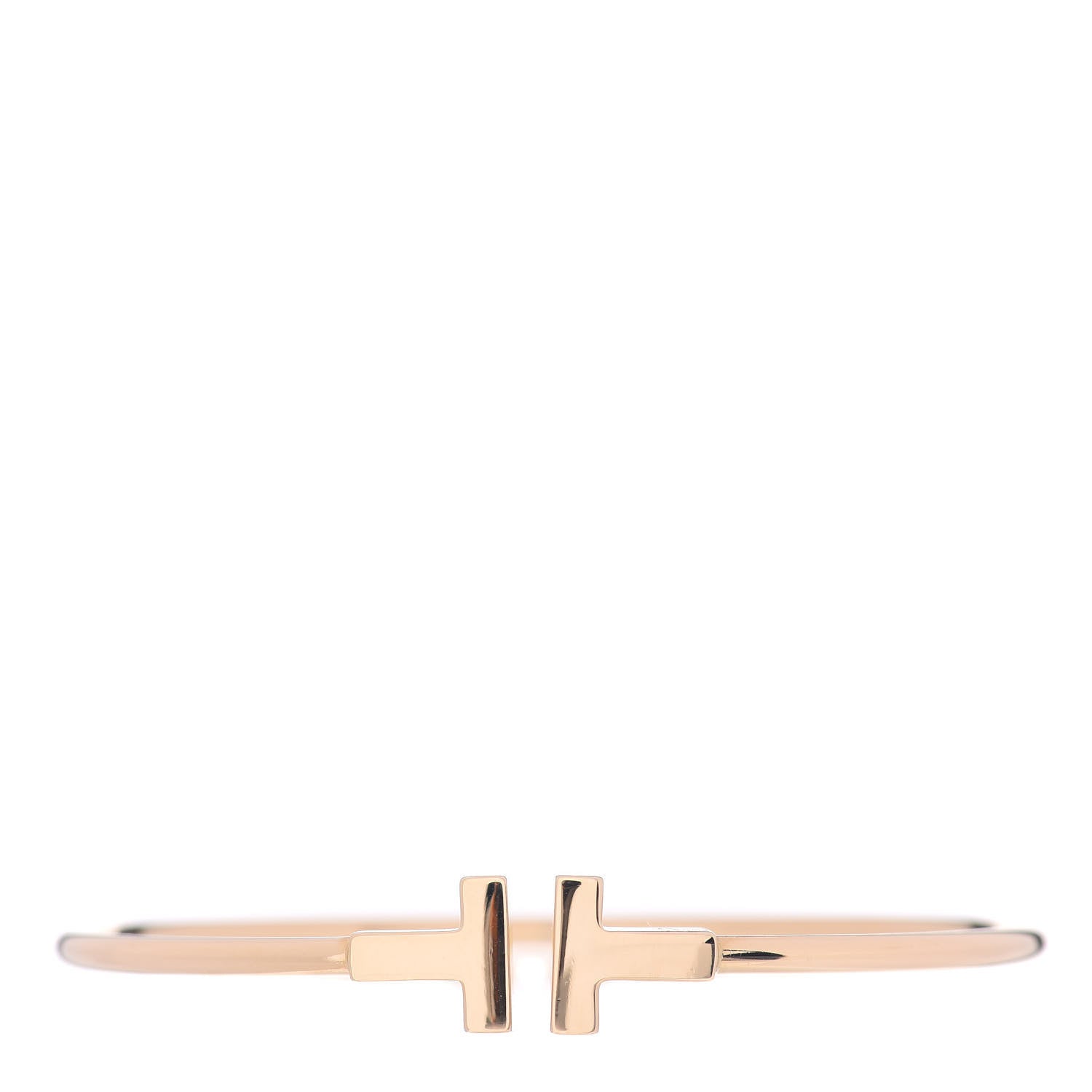 Tiffany 18K Yellow Gold T Wire Bracelet 1 of 5