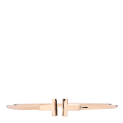 Tiffany 18K Yellow Gold T Wire Bracelet 1 of 5