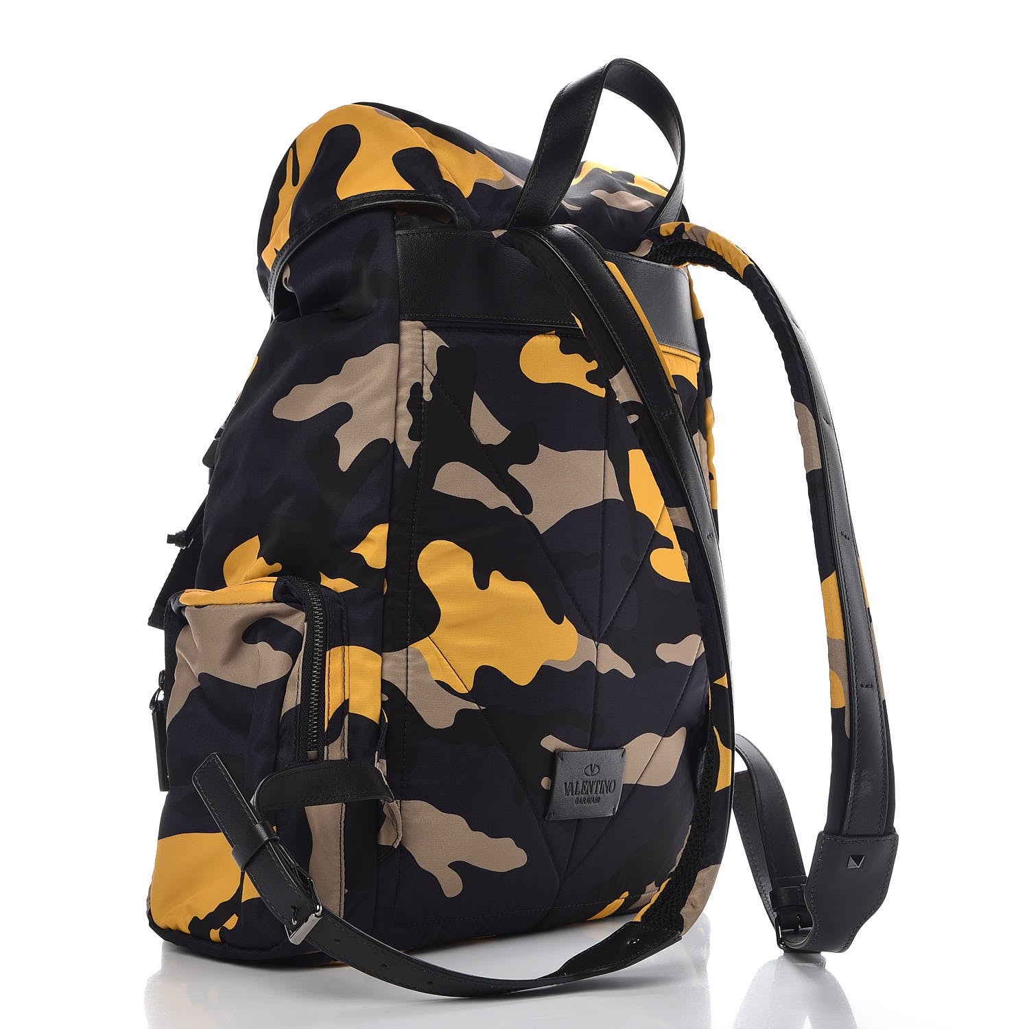 Valentino Garavani Nylon Camouflage Drawstring Backpack Multicolor 3 of 7