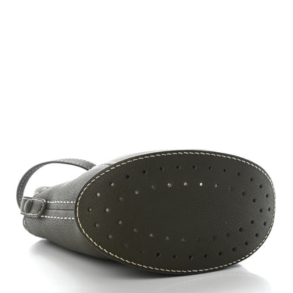 Delvaux Taurillon Pin Bucket Kaki Ivory 4 of 8