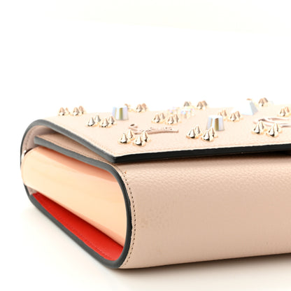 Christian Louboutin Calfskin Spikes Loubinthesky Paloma Clutch Ballerina 8 of 12