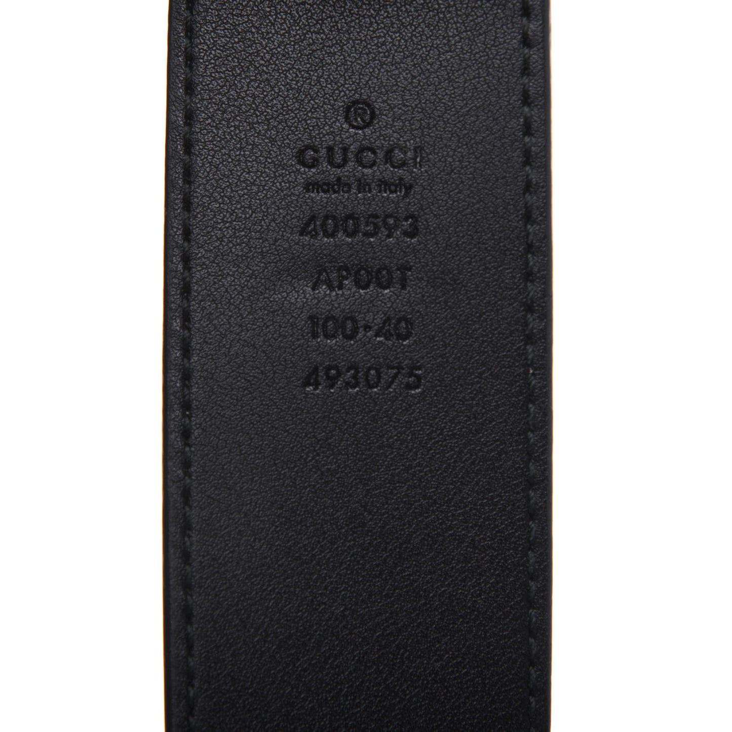 Calfskin Double G 40mm Belt 100 40 Black