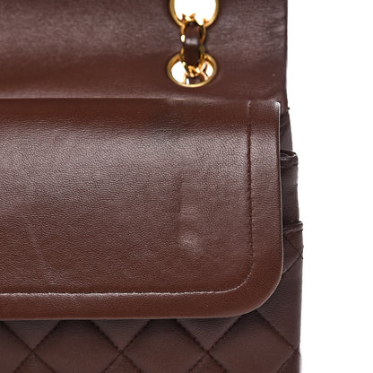 Chanel Lambskin Quilted Medium Double Flap Brown 15 of 19