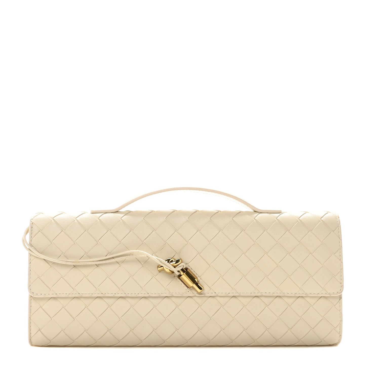 Nappa Intrecciato Long Andiamo Top Handle Sea Salt