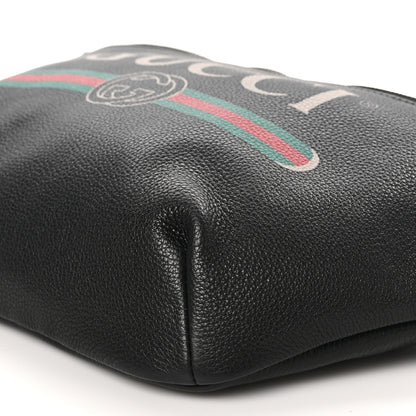 Gucci Grained Calfskin Logo Belt Bag Black 10 of 10