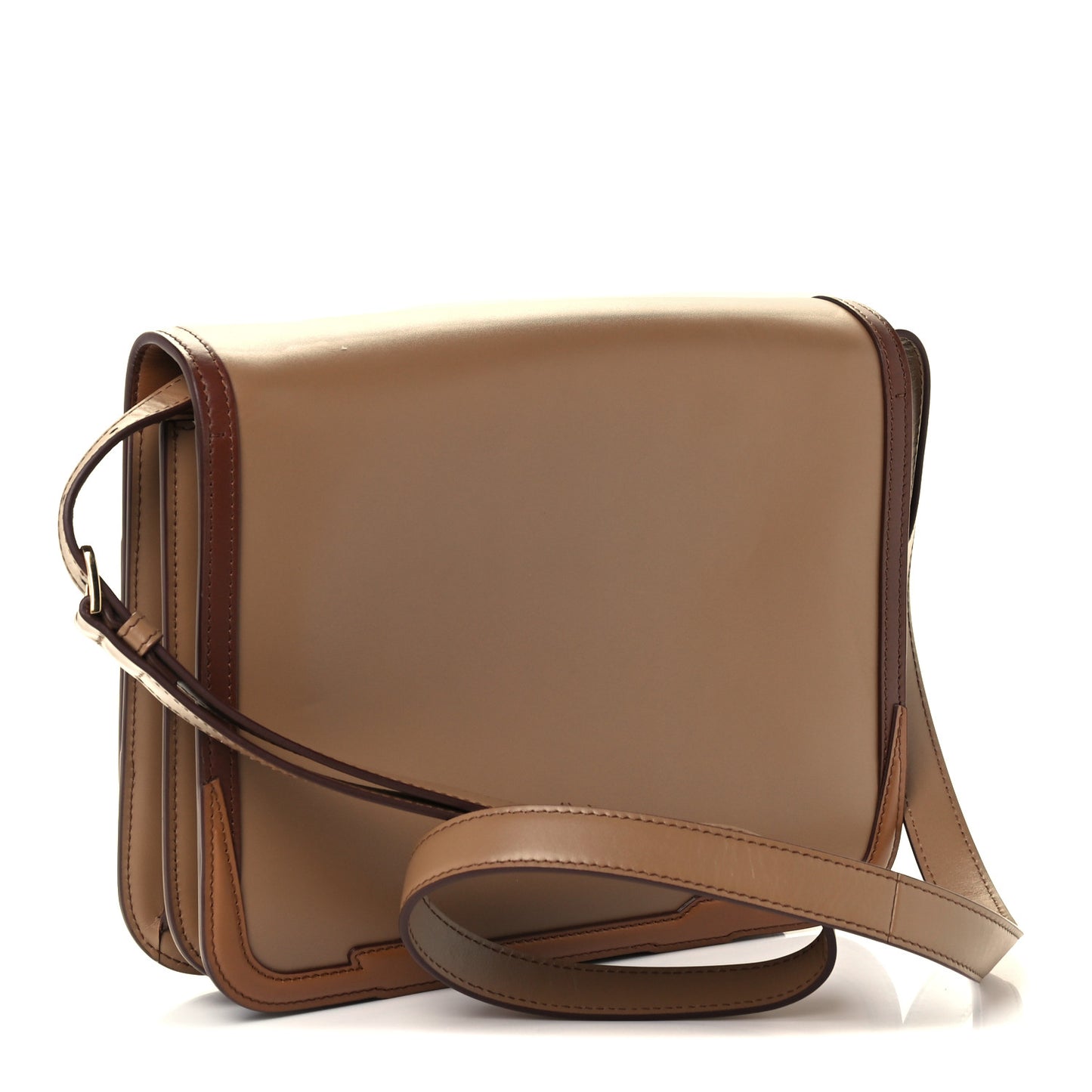 Smooth Calfskin Monogram Medium TB Bag Warm Camel