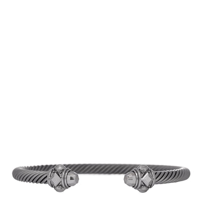 David Yurman Aluminum 5mm Renaissance Bracelet Darkened Silver 1 of 4